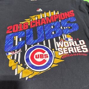 Majestic Black Cubs 2016 Champions Long Sleeve Tee